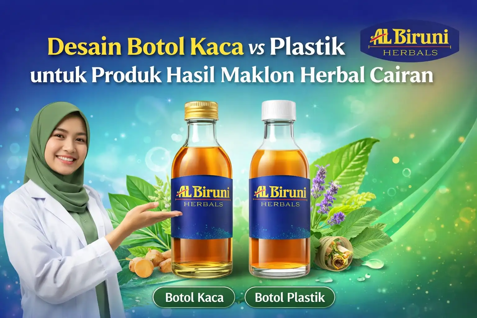 Dilema Kemasan: Panduan Memilih Desain Botol Kaca vs Plastik untuk Produk Hasil Maklon Herbal Cairan